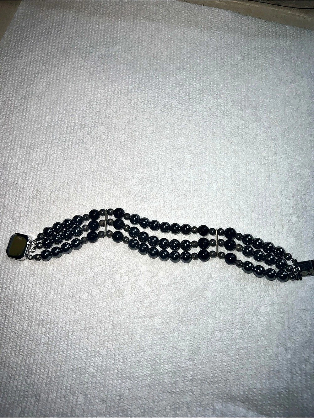 Hematite 3 strand bracelet